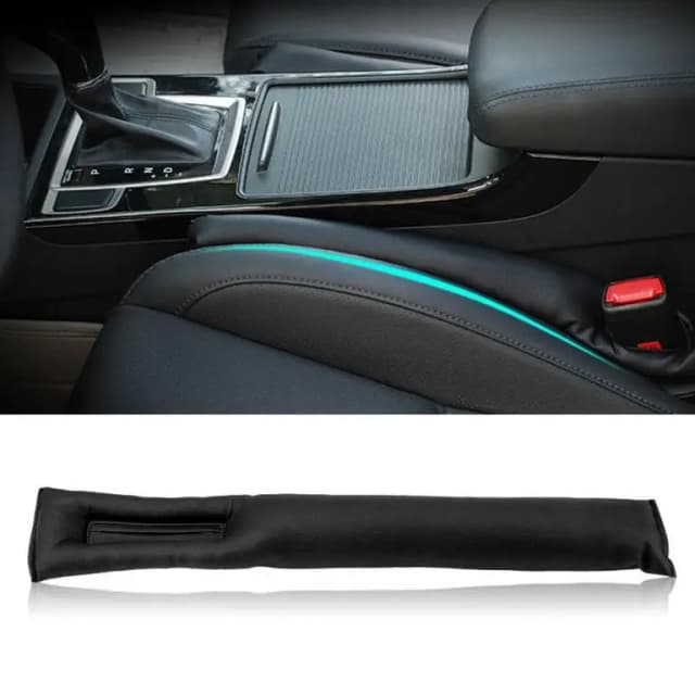 2 Pcs Car Seat Gap Pad Leak Proof Plate Plug Seat Leak Cover - Black