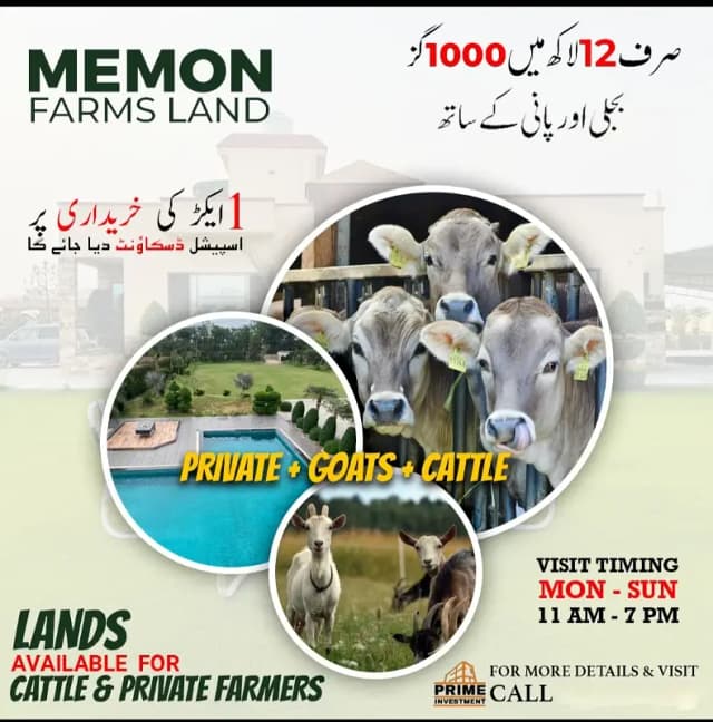 صرف 12 لاکھ میں 1000 گز فارم پلاٹ | لیزڈ پروجیکٹ | کراچی |PRIME INVESTMENT