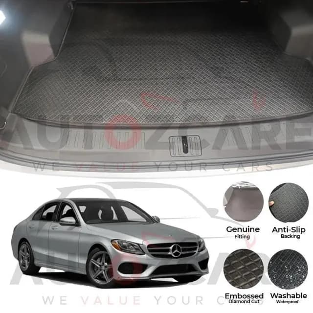 Mercedes C200 China Rexine Custom-Size Trunk Mat - Model 2015-2021