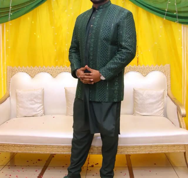 Green  prince coat