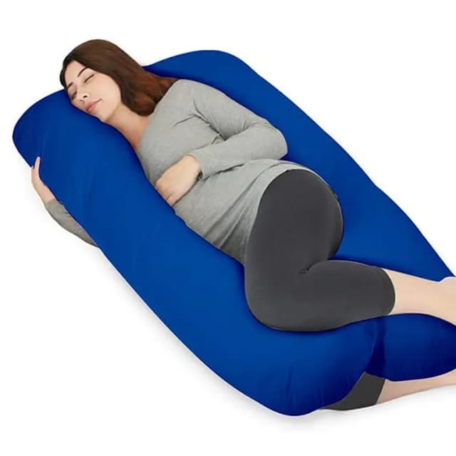 Royal Blue Luxury Pillow - 56 Inches Length, 35 Inches Width