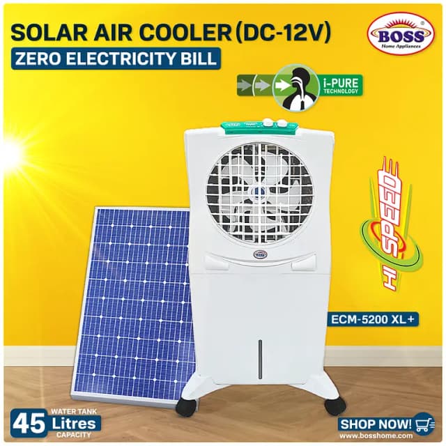 BOSS Solar Air Cooler DC-12V.