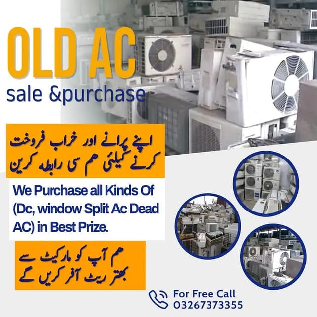 Buy & Sell Old, Dead, Used, Scrap & Kharab ACs | Inverter ACs Also
