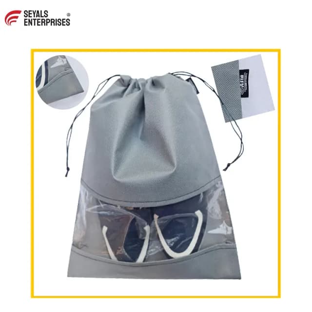 Portable Waterproof Non-Woven Shoe Organizer Bag for Travel, Dustproof Storage for All Types of Footwear