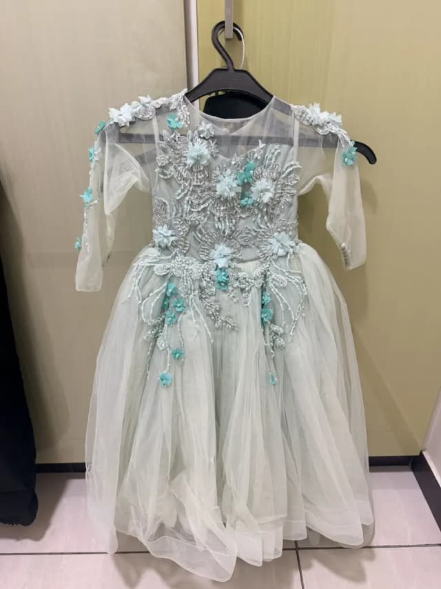 Mint green Dress for age 3-5