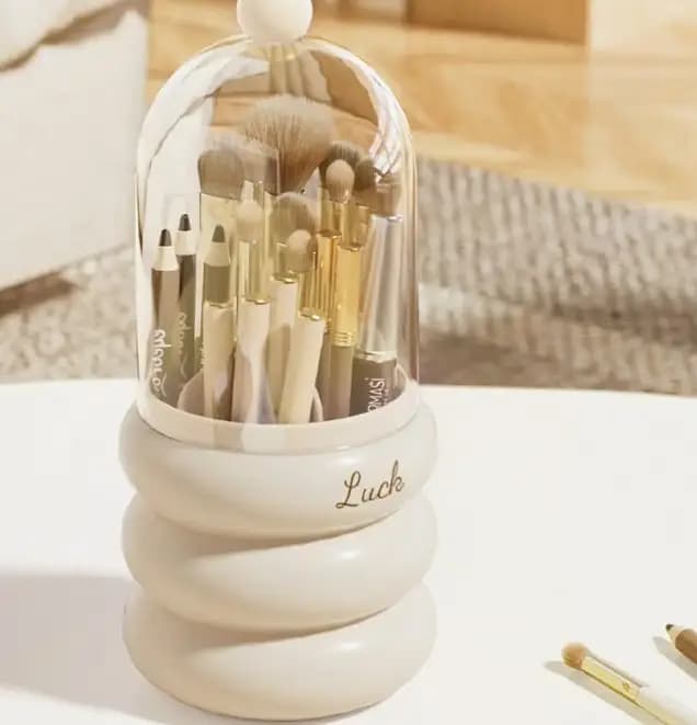 RN 360 Degree Multifunctional Makeup Brushes and Pencil Holder - Detachable Desk Organizer for Artists