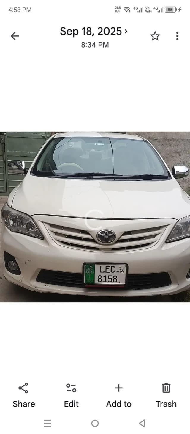 Toyota Corolla XLI 2014