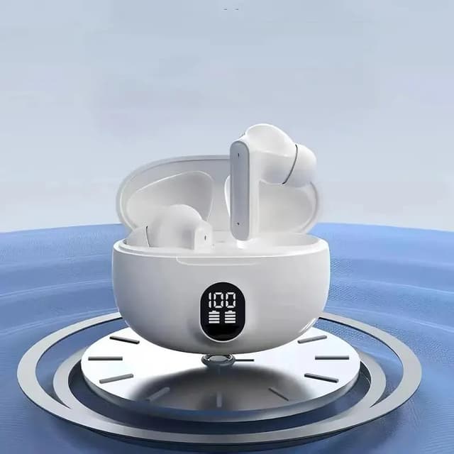 Wireless earbuds with charging case black Bluetooth 5.3
