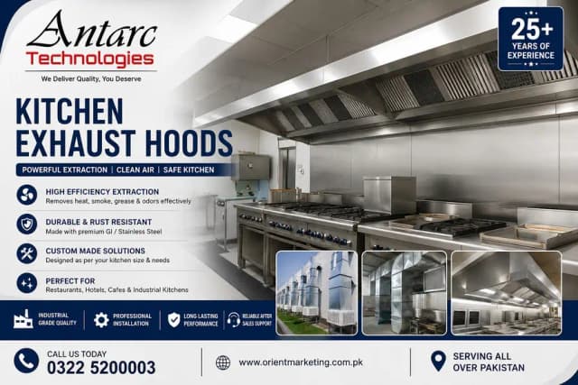 Commercial Kitchen Ventilation, Industrial Kitchen Exhaust Hood