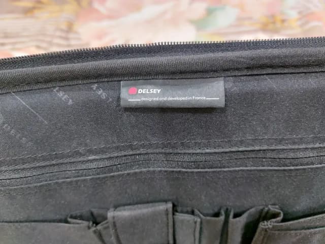 DELSEY|MORANO|SONADA Laptop Bag Briefcase with Shoulder Strap - Black