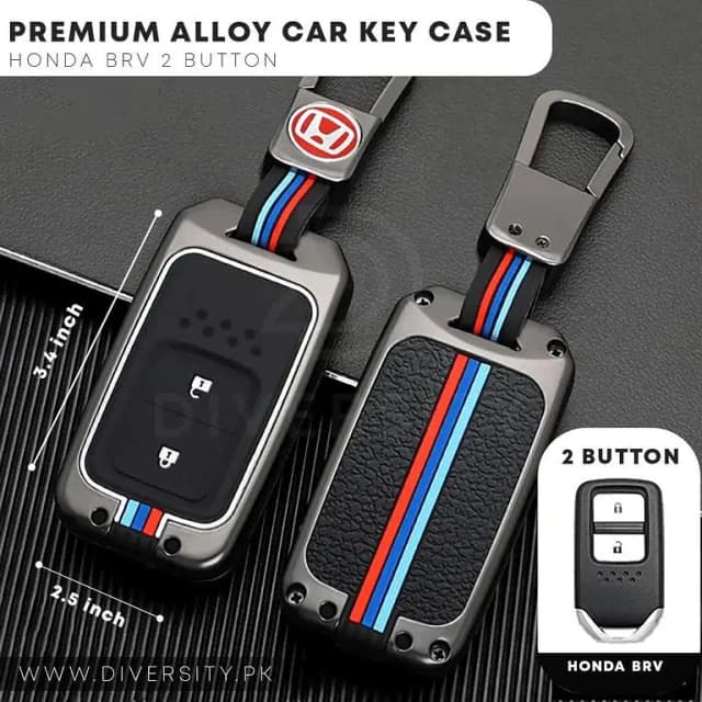 Honda BRV Zinc Alloy Metal Key Fob Cover Case