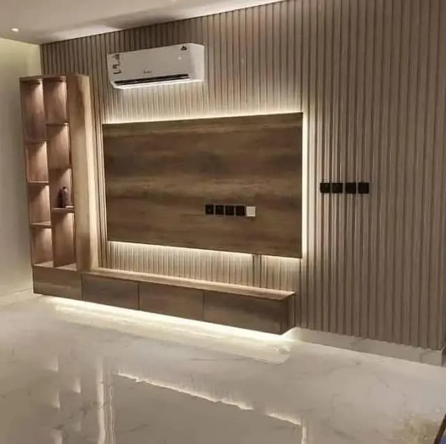 Media Wall - Led Wall - Led Console - Tv Wall - Modern Media Wall - T
