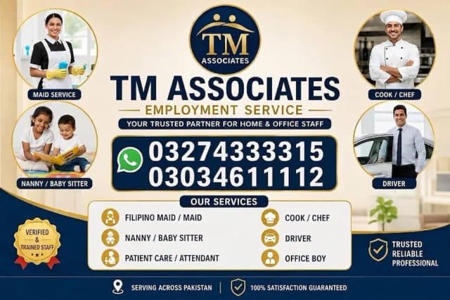 VERIFIED Maids /maids/Sheff Cook/baby care / Nanny / Drivers AVAILABLE