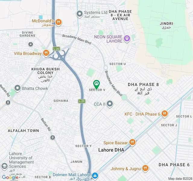 1 Kanal Plot | 70 Feet Road Facing Mosque | Block V, DHA Phase 8