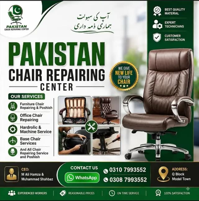 Office Chair/Furniture Chair Repair & Poshish/All type Chair repairing