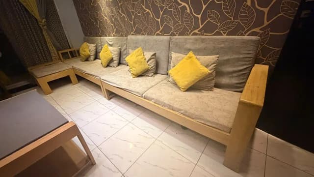Urgent Sale – L-Shape Sofa, Mirrors, Kids Kitchen Set, 2 Seater & Tabl