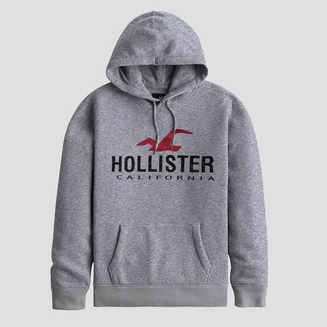 HLSTR Elegant Gray Pull Over Hoodie