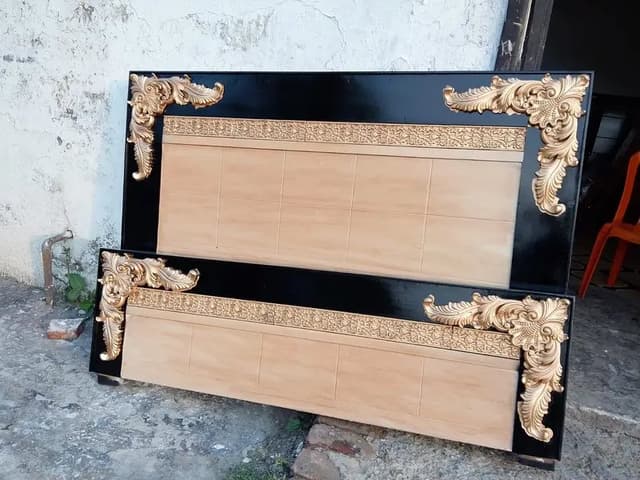 Double bed / bed set / wooden bed / bed / Furniture / king size bed