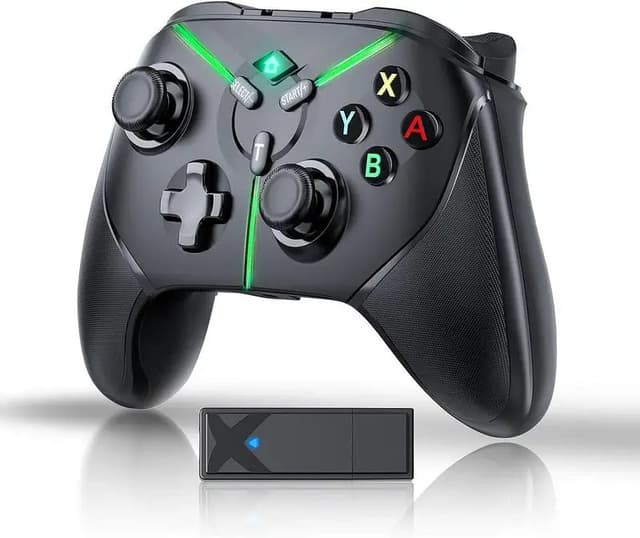 Bonacell Wireless Pro Controller – 2.4G Gamepad for Switch/Switch Lite/OLED & PC, Turbo, Dual Vibration, Multi-Platform
