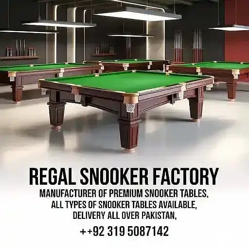 Snooker Table Manufacturer | Factory Price | Club & Home Use |