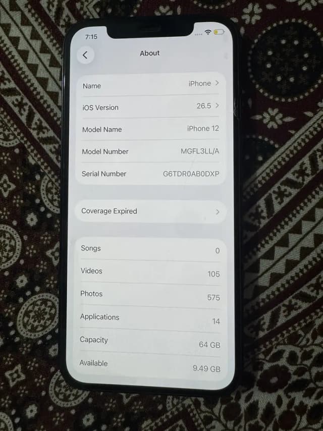 Apple iPhone 12 | 64 GB | FU | Non PTA