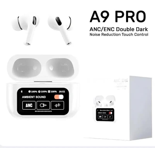 A9 Pro Wireless Earbuds – Smart Touch Display