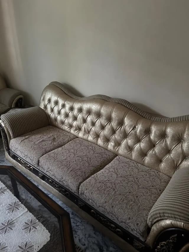 Urgent Sale – Elegant 3-Seater Sofa Set