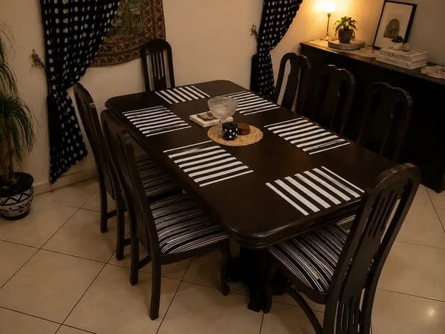 Imported Solid Sheesham Wood 8-Seater Dining Table Set | Premium