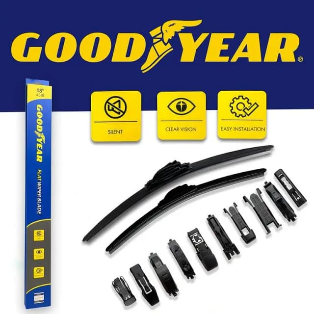Goodyear Flat Silicone Wiper Blades  For Toyota Land Cruiser