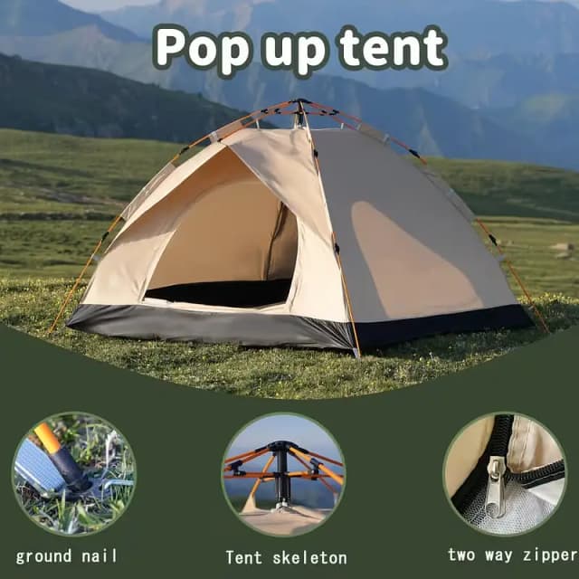 4 To 5 person Automatic Pop Up Camping Tent Portable 03020062817