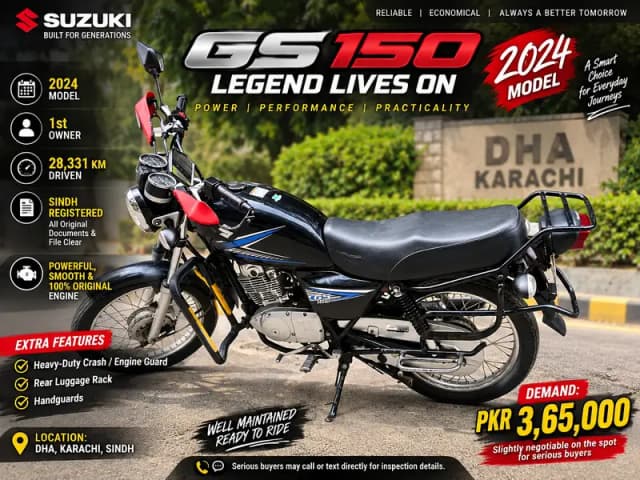 Suzuki GS 150 2024 - 1st Owner - Genuine Condition