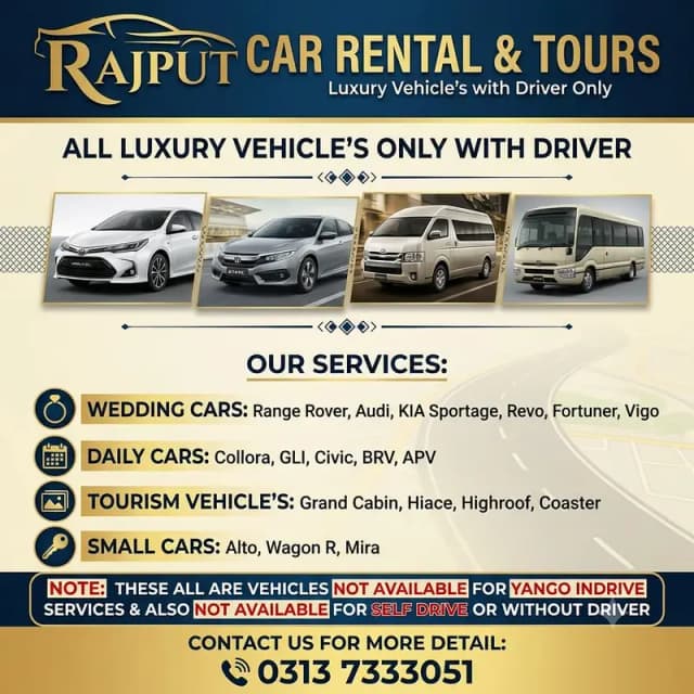 Rent a Car, Car Rental ,With Driver, One Way Drop,Collora , Gli , Revo