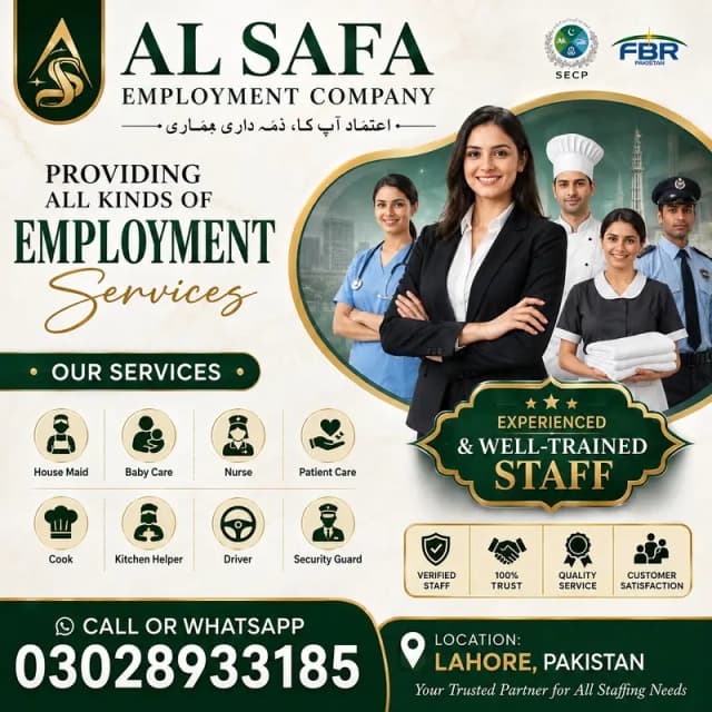 We Provide Maid ,Driver, Filipino, Cook,Couples, Attendant, babysitter