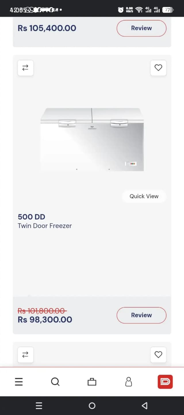 Dawlance deep freezer