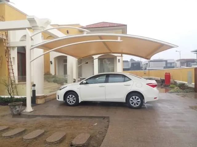 Best parking shade, Tensile shade, Cafe roof, Dome shade, Pvc shade