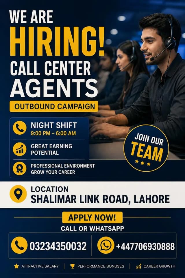 Call Center Job || CSR Required || Outbound Campaign || Night Shift