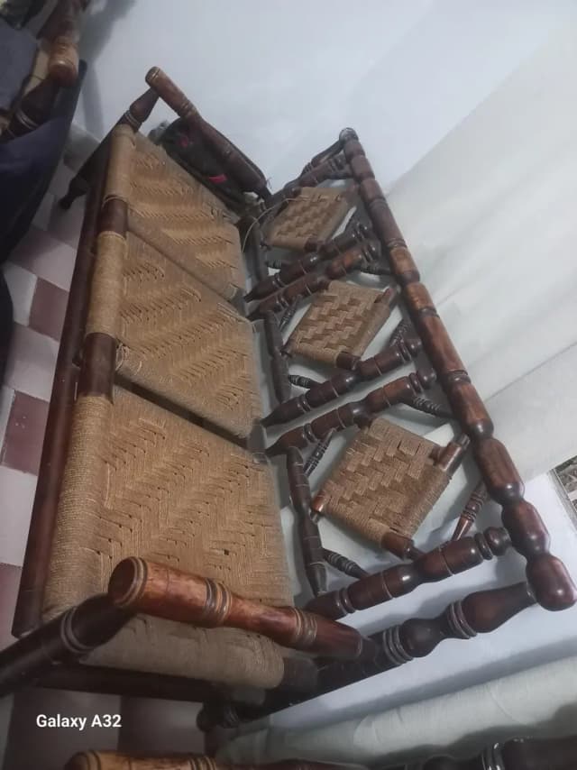 5 Seater wooden chairs