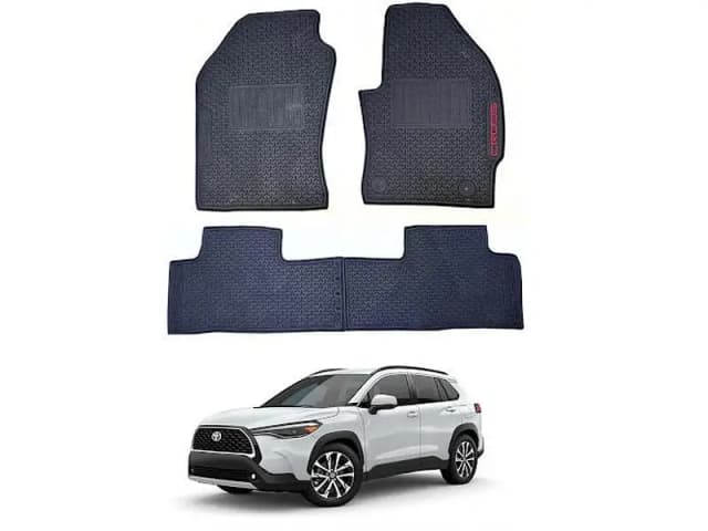 Toyota Cross PVC Floor Mats - Waterproof and Durable Set (3 Pieces: 2 Front, 1 Back)