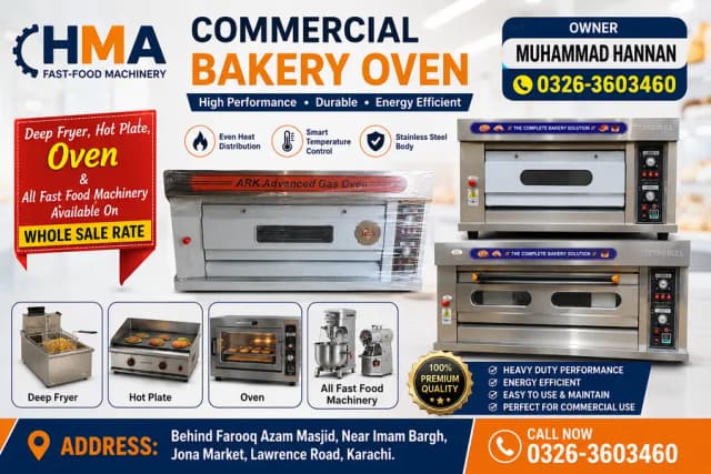 Commercial Kitchen Equipment In Karachi
