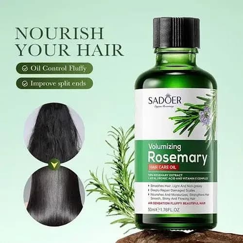 SA-DOER Rosemary Essential Oil for Nourishing and Smoothing Hair Care, 50ml