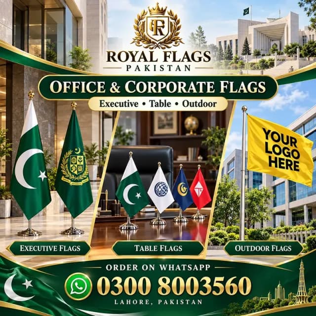 Pakistan Flag, Logo Flag, Punjab flag, Customized flag for office use