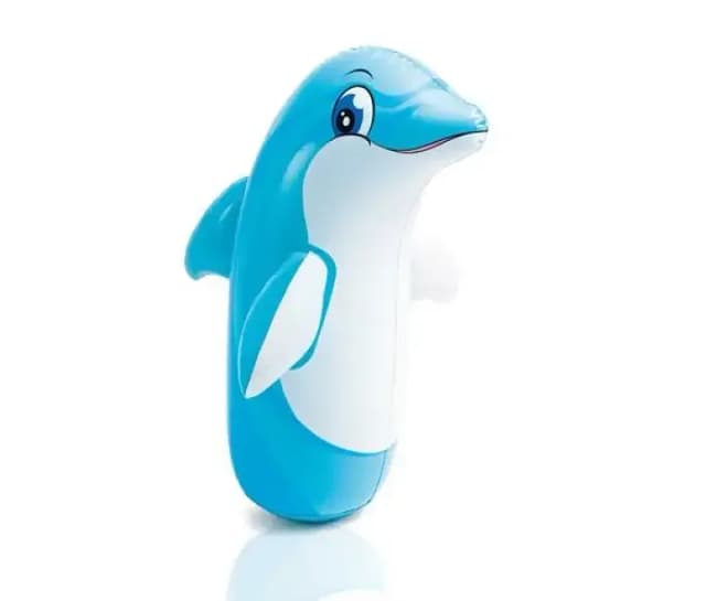 Intex 3D Dolphin Bop Punching Bag for Kids (Model 44669) - Fun and Durable Bop Bag Toy