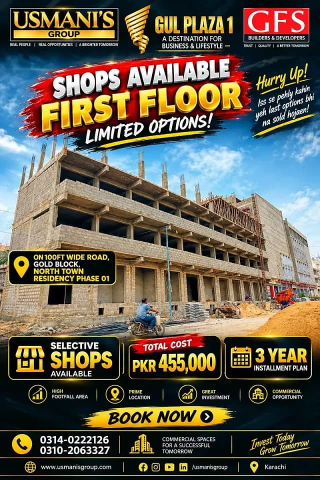 50 Square Feet Shop For Sale Available In Gadap Town