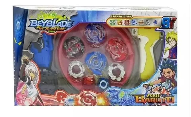 Beyblade 4 tops metallic body turbo set for kids