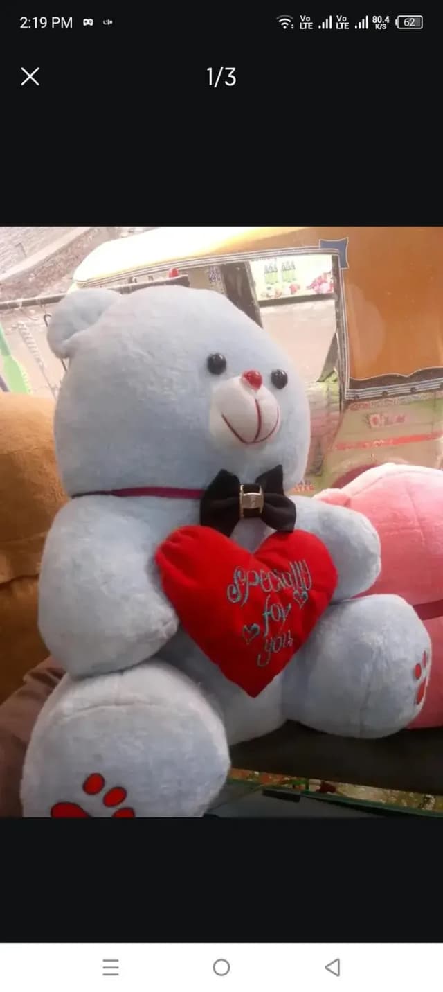 velvet stuff teddy bear