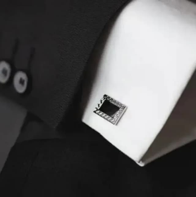 Elegant Black Cufflinks for Men | Premium Quality | Formal & Casual Wear, Classic Black Cufflinks for Men | Stylish & Durable | Ideal for Gifts, Luxury Black Cufflinks for Men | Perfect for W