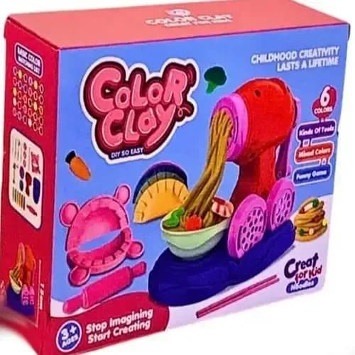 Color Clay Used For Making Noodle And Other Thing Beautiful Toy For Kids