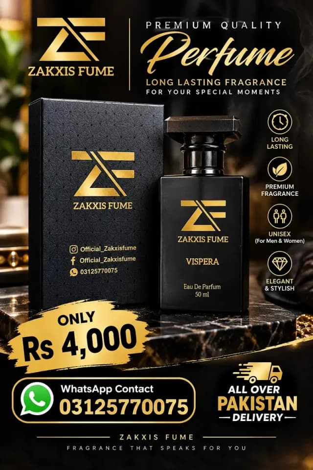 ZAKXIS FUME VISPERA Eau De Parfum 50ml | Long Lasting Unisex Perfume