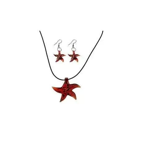 Crystal Starfish Necklace, Earrings – Ocean-Inspired Jewelry for Beach Lovers I Shimmering Crystal Starfish Necklace and Earrings – Nautical Jewelry for Women