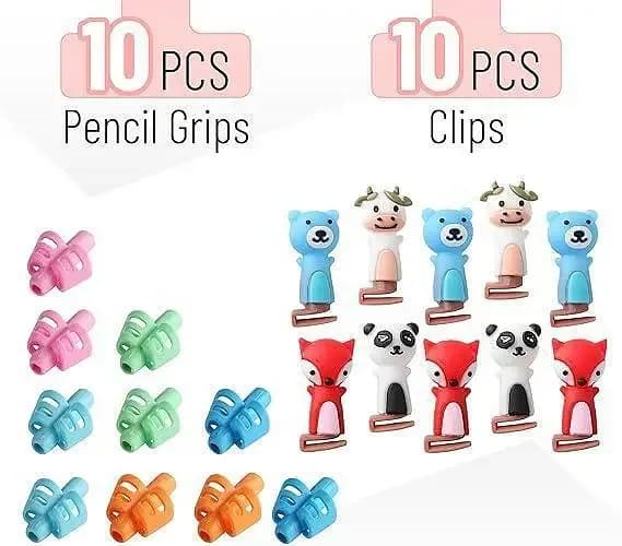 Pencil Grips for Kids Handwriting Pencil Grips Pencil Grip Kids Pencils Grip School Supplies Grip Pencils for Kids School Supplies for Kids Pencil Holder for Kids Pen Grip. .